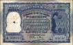 One Hundred Rupees Banknote Signed by B Rama Rau of Republic India of 1951 of Bombay Circle.