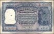 One Hundred Rupees Banknote Signed by B Rama Rau of 1953 of Calcutta Circle.