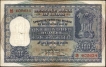 One Hundred Rupees Banknote Signed by H V R Iyengar of Republic India of 1960.