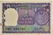 One Rupee Banknotes Bundle Signed by R N Malhotra of Republic India of 1980.