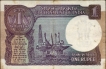 Serial Number Printing Error One Rupee Banknote Signed by R N Malhotra of Republic India of 1981.