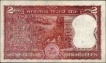 Serial Number Shifting  Error Two Rupees Banknote Signed by S Venkitaramanan of Republic India of 1985.