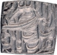 Tatta  Mint  Silver Square Rupee  Elahi 40  Month  Bahman (Aquarius) Coin of Akbar.