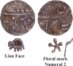  Sri Amritsar Mint Silver Rupee VS  1877  /2  (1820  AD) Coin Ranjit Singh of Sikh Empire.