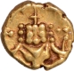 Gold Kantirava Fanam Coin of Krishnaraja Wadiyar III of Mysore.