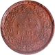 Copper One Twelfth Anna Coin of Victoria Empress of Bombay Mint of 1877.