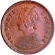 Copper One Twelfth Anna Coin of Victoria Empress of Bombay Mint of 1877.