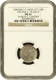 NGC MS 62 Graded Silver Quarter Rupee Coin of Victoria Queen of Calcutta Mint of 1840.