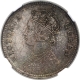 NGC MS 62 Graded Silver Quarter Rupee Coin of Victoria Queen of Calcutta Mint of 1862.