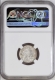 NGC MS 62 Graded Silver Quarter Rupee Coin of Victoria Empress of Bombay Mint of 1898.