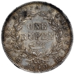 Victoria Queen of Silver One Rupee Coin of Madras Mint of 1840.