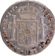 Silver Eight Reales Coin of Fernando VII of Spain of 1821.