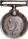 First World War Miniature Silver Medal of King George V of 1919.