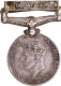 General Service Miniature Medal of King George VI of British Empire of Silver.