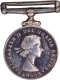 Korea War Miniature Silver Medal of Queen Elizabeth II of 1951.