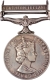 Queen Elizabeth II Campaign Service Silver Medal of 1962.