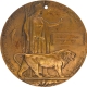 First World War Memorial Plaque Medallion of Great Britain of Bronze.