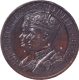 Coronation Medallion of King George VI and Queen Elizabeth of 1937 of Bronze.