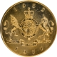 Gold Gilt Bronze Medallion of Queen