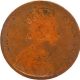 Rare Lakhi Brockage Error Copper Half Anna Coin of Victoria Queen of Calcutta Mint.
