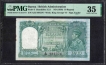 PMG Graded 35 Choice Very Fine Ten Rupees Banknote of King George VI Signed by J B Taylor of 1938 of Burma Issue.