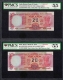 High Quality Twenty Rupees Fancy No 999999 and 1000000 Banknotes Singed by Manmohan Singh