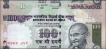Incorrectly Positioned Sheet Cutting Error One Hundred Rupees Banknote Signed by D Subbarao of Republic India of 2010.