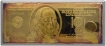 Golden One Hundred Dollars Proof Banknote of USA of 2004.