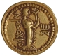 Ardokhsho type Gold Dinar Coin of Huvishka of Kushan Dynasty.