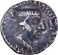 Silver Drachma Coin of Western Kshatrapas Ruler Nahapana. 