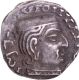 Rare Silver Drachma Coin of Damasena of Western Kshatrapas.