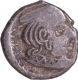 Silver Drachma Coin of Visvasimha II of Western Kshatrapas.