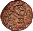 Copper Coin of Trilok Chnadra Deva I of Kangra Dynasty0.