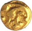 Gold One Quarter Fanam Coin of Western Ganga Dynasty.