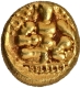 Rare Gold Varaha Coin of Krishnadevaraya of  Vijayanagara Empire of Balakrishna seated type.