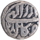 Silver Half Rupee Coin of Akbar of Kabul Mint of Azar Month.