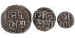 Assam Gaurinatha Simha (Suhitpanpha) Set of Three  Silver coins,