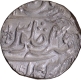 Lotus Bud symbol  Unlisted  Ravishnagar  Sagar Mint  Silver Rupee  45  RY Coin of Maratha Confederacy.