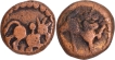 Lot of Two Copper Kasu Coin of South Indian Kingdom.