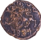   Mahisur  Mint  Copper  Twenty  Cash 1837 AD Type VI Coin Krishnaraja Wadiyar III of Mysore.