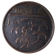 Madras Presidency Soho  Mint  Copper  Ten Cash  1808 AD Inverted Die Axis Coin.