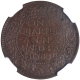 NGC Graded Rare type of Bombay Mint of Bronze One Quarter Anna Coin of King George VI of 1941.