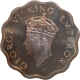 Brilliant Uncirculated Cupro Nickel One Anna Coin of 1938 of King George VI of Calcutta Mint.