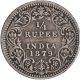 Rare Year Silver Quarter Rupee Coin of Victoria Empress of Calcutta Mint of 1879.