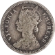 Rare Year Silver Quarter Rupee Coin of Victoria Empress of Calcutta Mint of 1879.