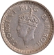 Scarce Type of Large Five of 1945 of Bombay Mint of Silver Quarter Rupee Coin of King George VI.