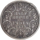 Rare Year of 1883 Silver Half Rupee Coin of Victoria Empress of Calcutta Mint.