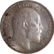 Scarce Silver Half Rupee Coin of King Edward VII of Calcutta Mint of 1910.