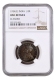 NGC UNC Graded Silver Half Rupee Coin of 1934 of Calcutta Mint of King George V.