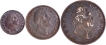 Set of Three Coins of Different Denomination and Mints of King William IIII of 1835.